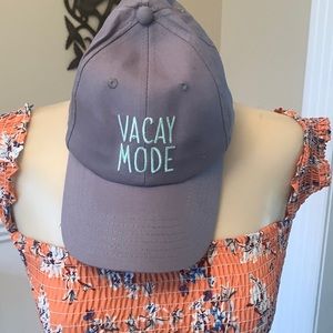 Grey VACAY MODE ball cap